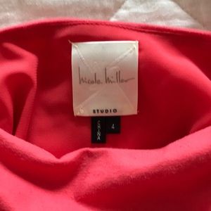 Beautiful coral summer dress.Ruching and open back.Great condition